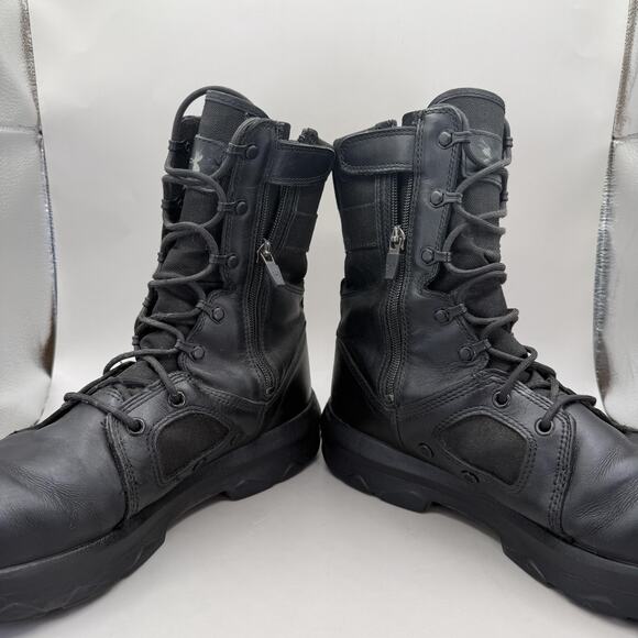 Under Armour FNP Zip Tactical Boots Mens 12 US Black Leather Combat 1296240-001 main image 4